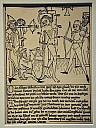 Holzschnitt Hl. Sebastian, Süddeutschland, ca. 14701475 - (c) Andreas Praefcke/Wikipedia